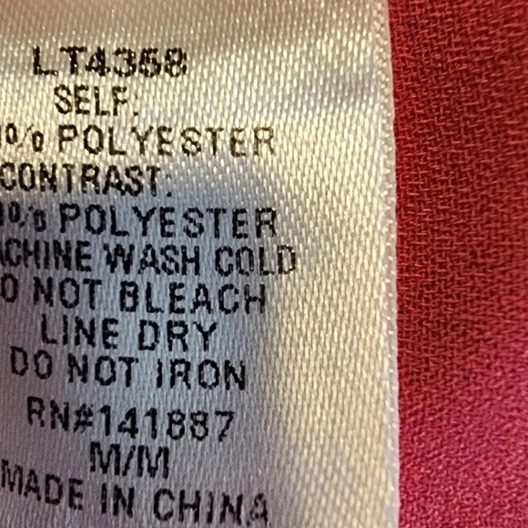 C. Luce Women Pink Sleeveless Blouse Chevron Herringbone Size Medium - Picture 9 of 9